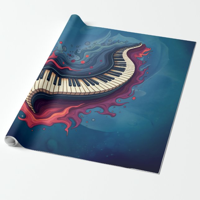 Music in motion, the curved piano.  presentpapper (Utrullad)
