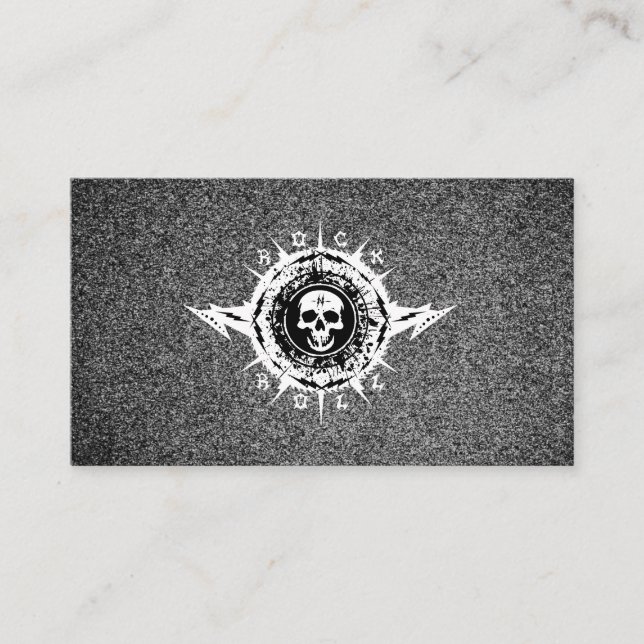 Music Industry Musician Guitar Lessons Sten Band Visitkort (Framsida)