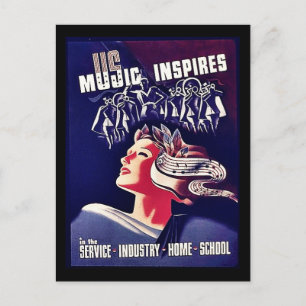 Music Inspires Vykort