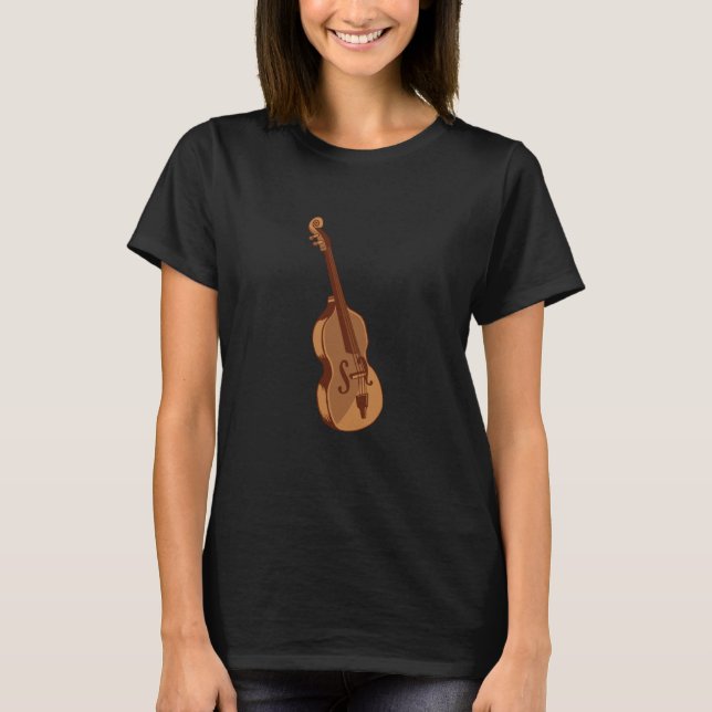 Music instrument cello violin t shirt (Framsida)