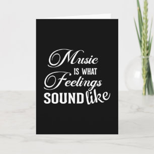 Music Instrument Musical Musician Ljud Gift Idea Kort