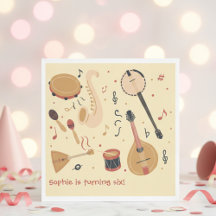 Music instruments kids birthday