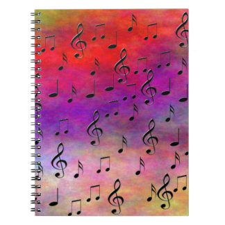 Music Instruments notes danstunes radio nycklar Anteckningsbok