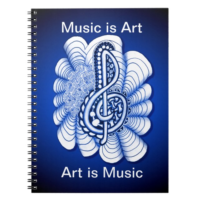 Music is Art Anteckningsbok (Framsidan)