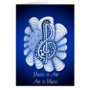 Music is Art Hälsningskort