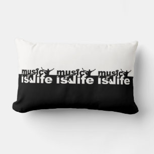 MUSIC IS LIFE anpassningsbar dekorativ kudde