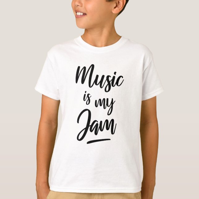 Music is life t shirt (Framsida)