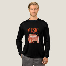 Music Is Life Vintage Design T Shirt