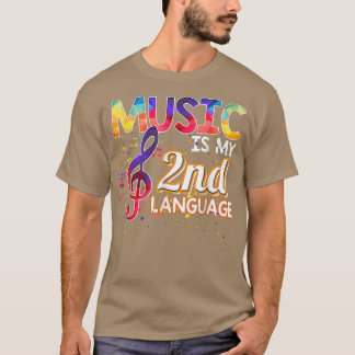 Music Is My 2nd Language Back To School Second Gra T Shirt