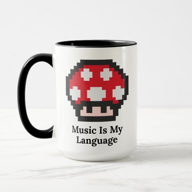  Music Is My Language Mugg (Vänster)