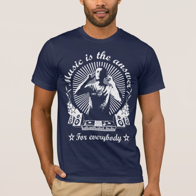 Music is the answer 02 tee shirt (Framsida)