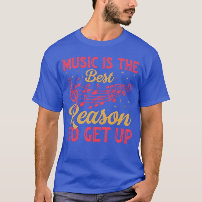 Music Ishe Best Reasono, få upp musik Älskare T Shirt (Framsida)