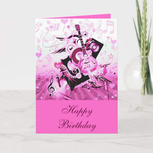 Music Journey,Rosa_ Kort (Framsida)