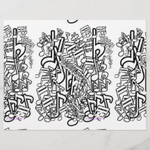 Music Kids Coloring Lakan Bordstablett