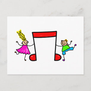 Music Kids Vykort