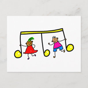Music Kids Vykort