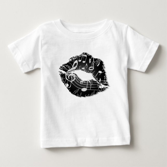 Music Läppar Tee (Framsida)