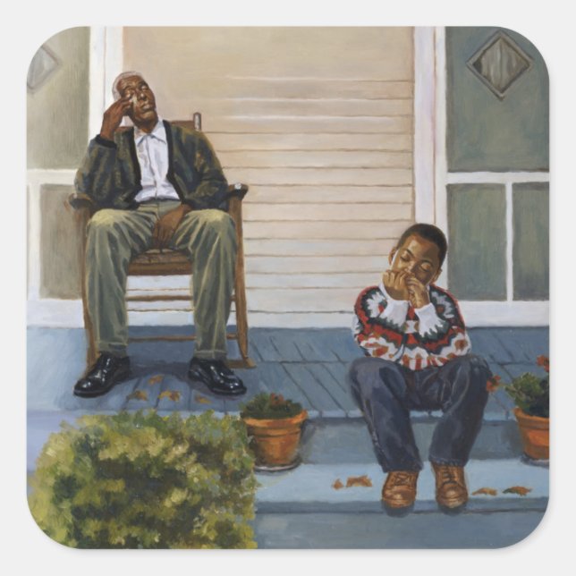 Music Lesson #3 2000 Fyrkantigt Klistermärke (Framsida)