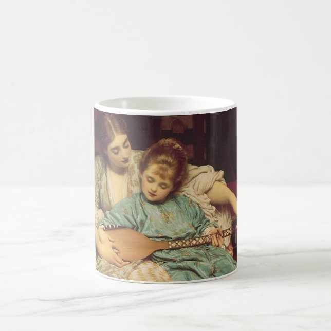 Music Lesson av Lord Frederic Leighton Kaffemugg (Center)