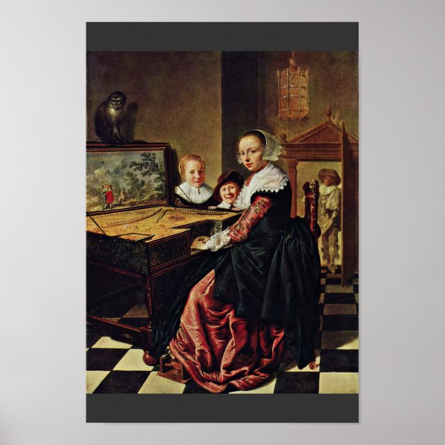 Music Lesson by Molenaer Jan Miense (Best Qual Poster (Framsidan)
