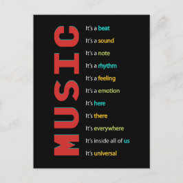 Music Lessons Piano Guitar Instrument Vykort