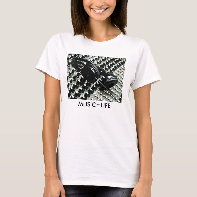 Music=Life T-shirt (Framsida)