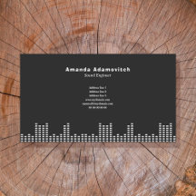 Music & Ljud Ingenjör Affärskort