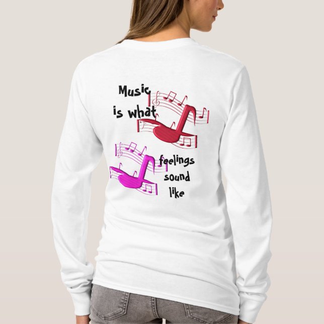 Music ljud like t-shirt (Baksida)