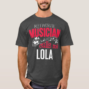 Music Lola Design Mina favoritmusiker-samtal T Shirt