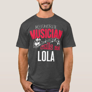 Music Lola Design Mina favoritmusiker-samtal T Shirt
