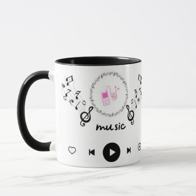Music Lover Coffee Mug Mugg (Vänster)