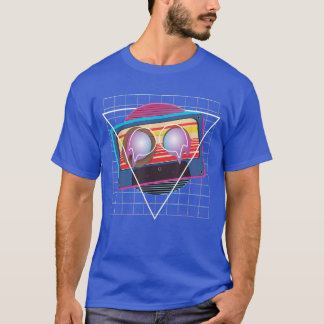 Music Lover Vaporwave Synthwave 80s Art Retro Cass T Shirt