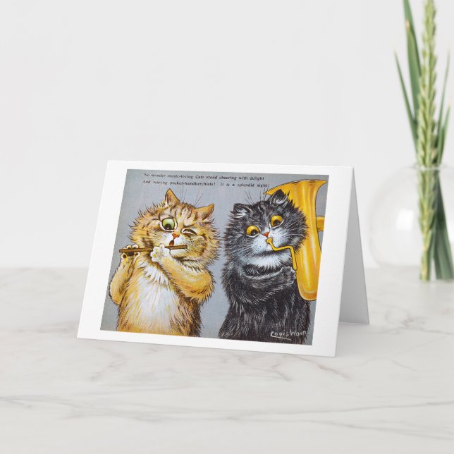 Music Loving Cats, Louis Wain Kort (Framsida)