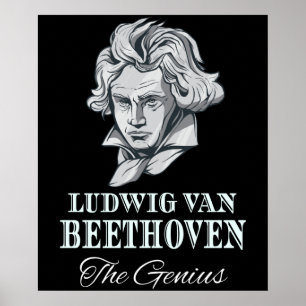 Music - Ludwig Van Beethoven The Genius Poster