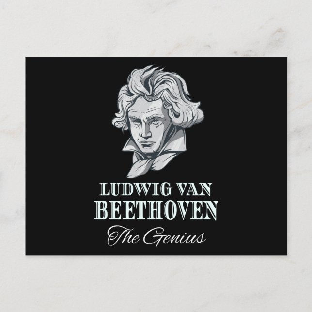Music - Ludwig Van Beethoven The Genius Vykort (Framsida)