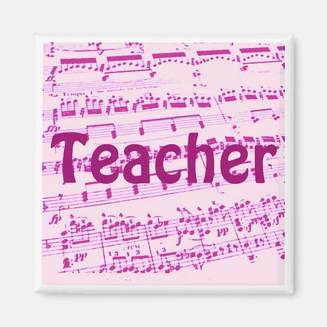 Music Major/Student/Lärare Magnet (Framsidan)