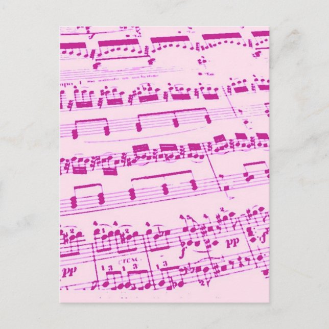 Music Major/Student/Lärare Vykort (Framsida)