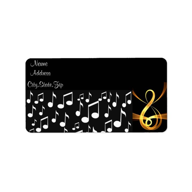 Music Maker_ Adressetikett (Framsidan)