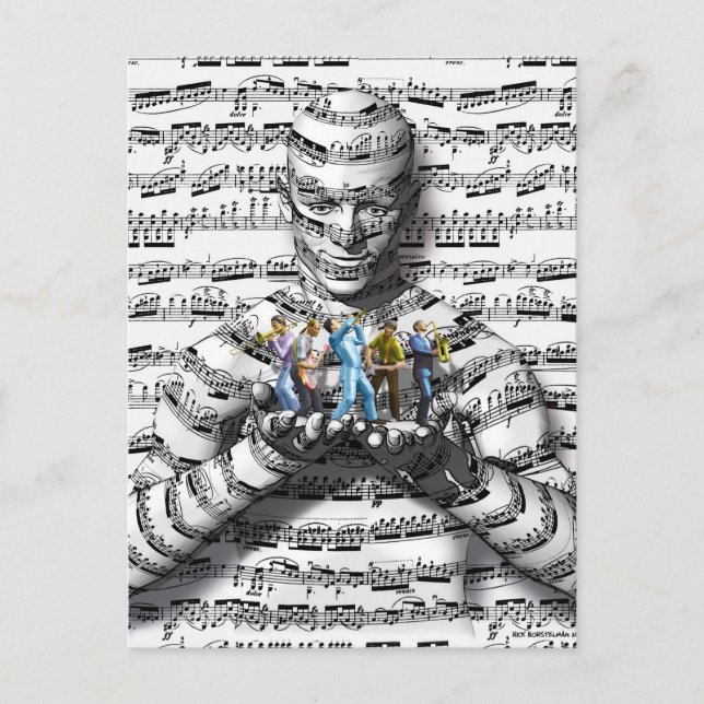 Music Man Vykort (Framsida)