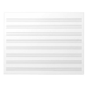 Music Manuscript Papper för Studenter & Musician Anteckningsblock