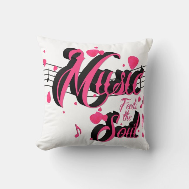 Music Matar Soul Dekorativ kudde (Framsida)