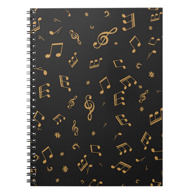 Music mönster anteckningsbok (Framsidan)
