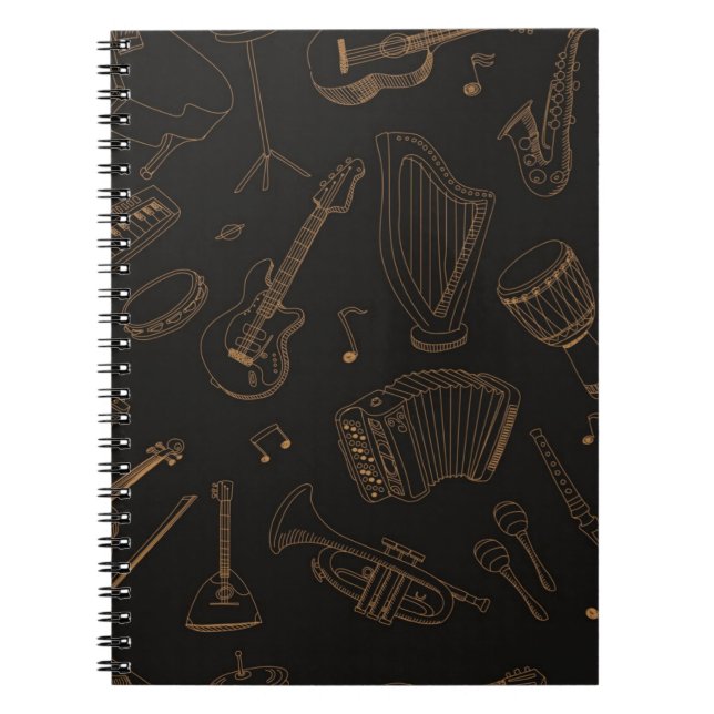 Music mönster anteckningsbok (Framsidan)