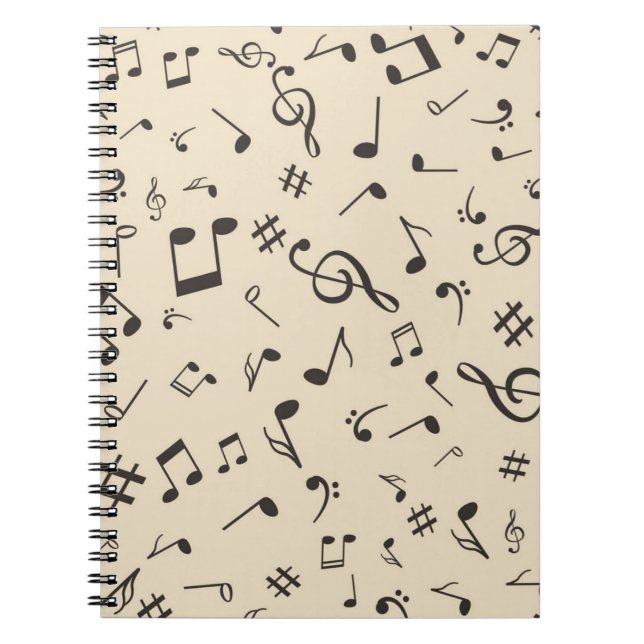 Music mönster anteckningsbok (Framsidan)