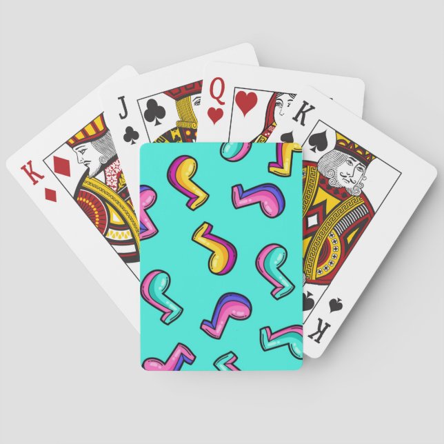 Music mönster casinokort (Baksidan)