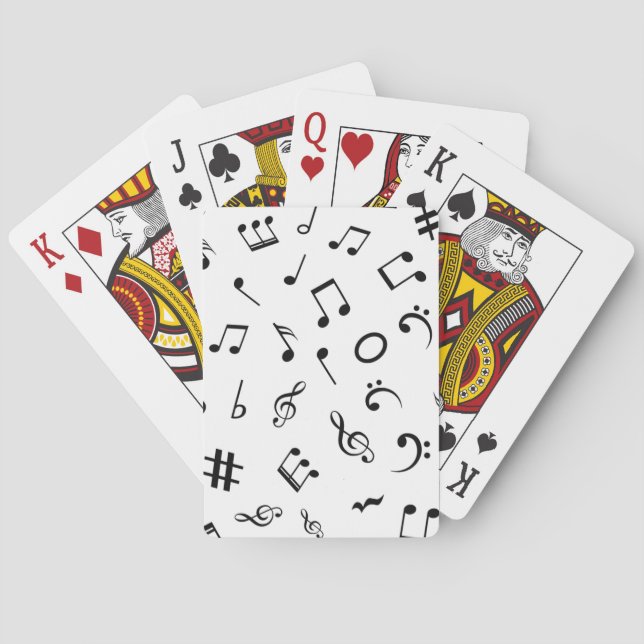 Music mönster casinokort (Baksidan)