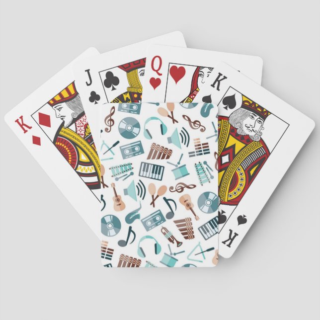 Music mönster casinokort (Baksidan)