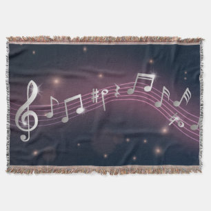 Music mönster filt