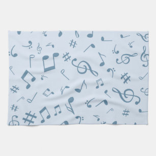 Music mönster kökshandduk