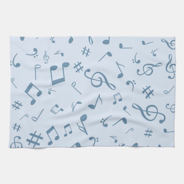 Music mönster kökshandduk (Horisontell)